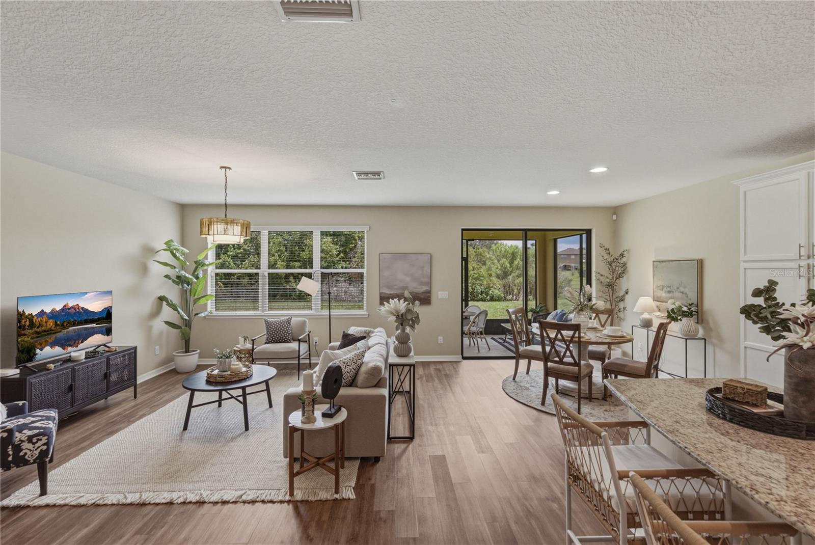 Gathering and Dining Space with Beautiful LVP Floors