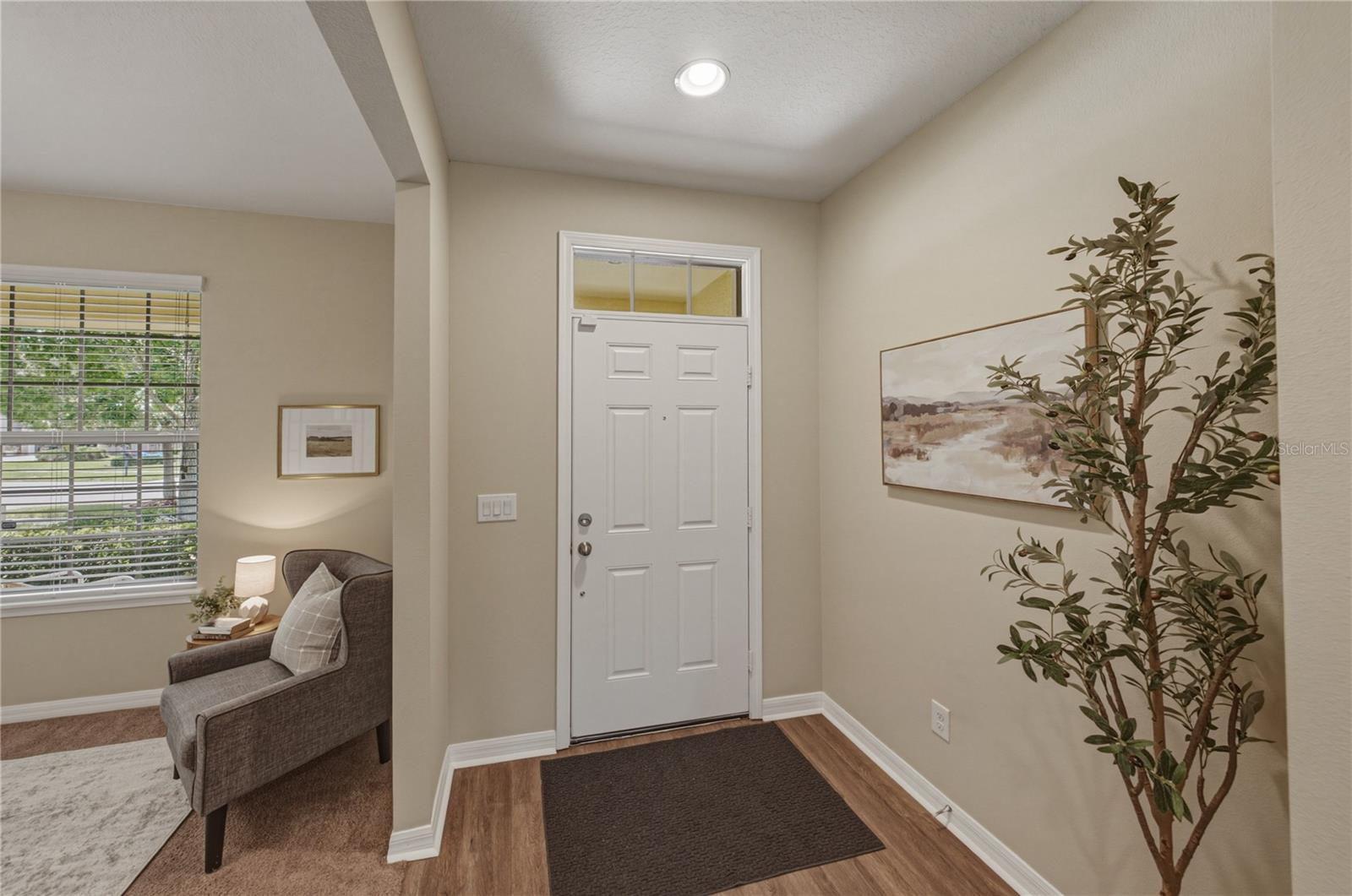 Front Entry with Beautiful LVP Floors