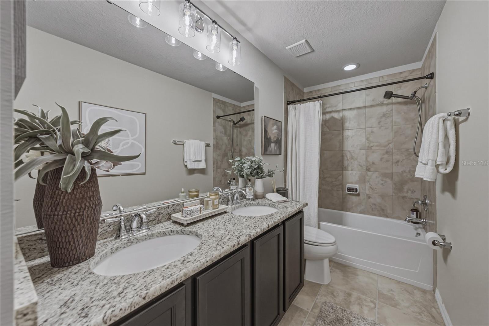 Second Full Bath with Dual Sinks up