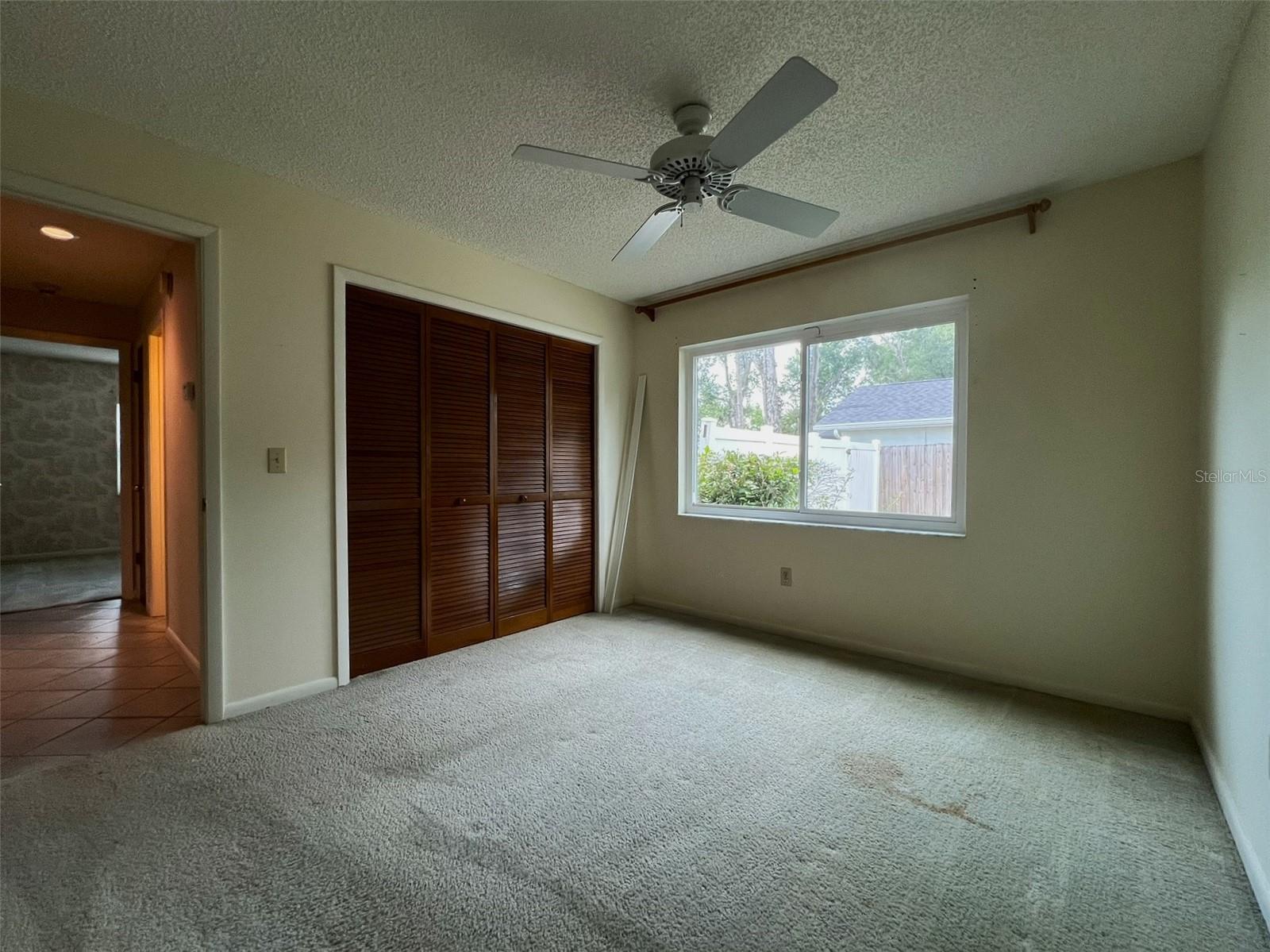 bedroom #3 - built in closet