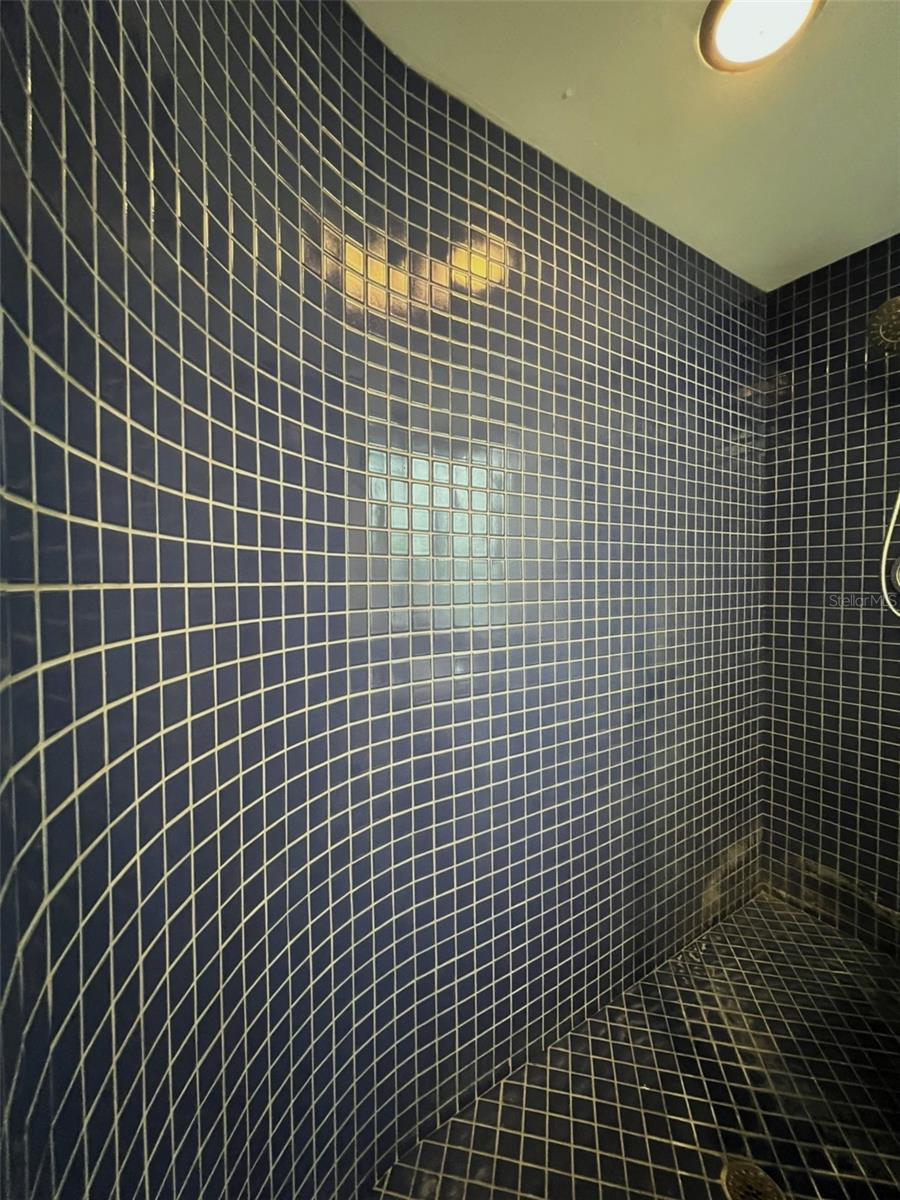 completely tiled shower
