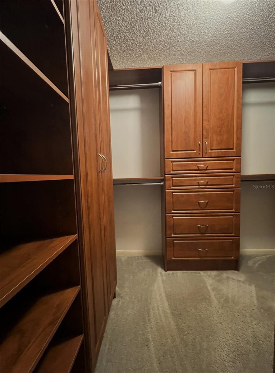 principal closet with built-ins