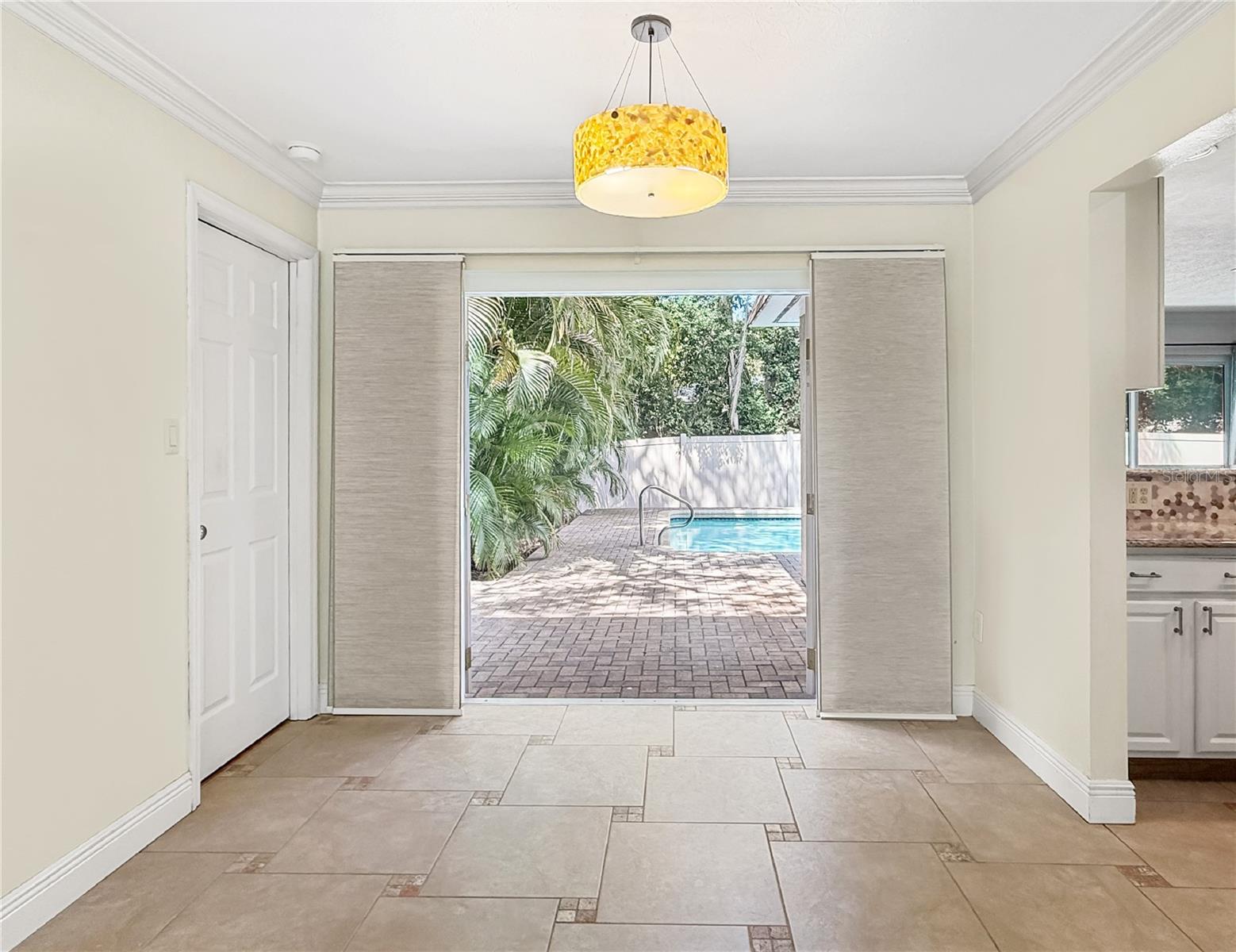 Dining Room Looking to Patio