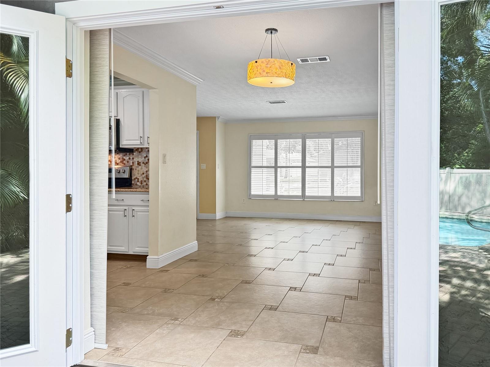 Patio into Dining Room