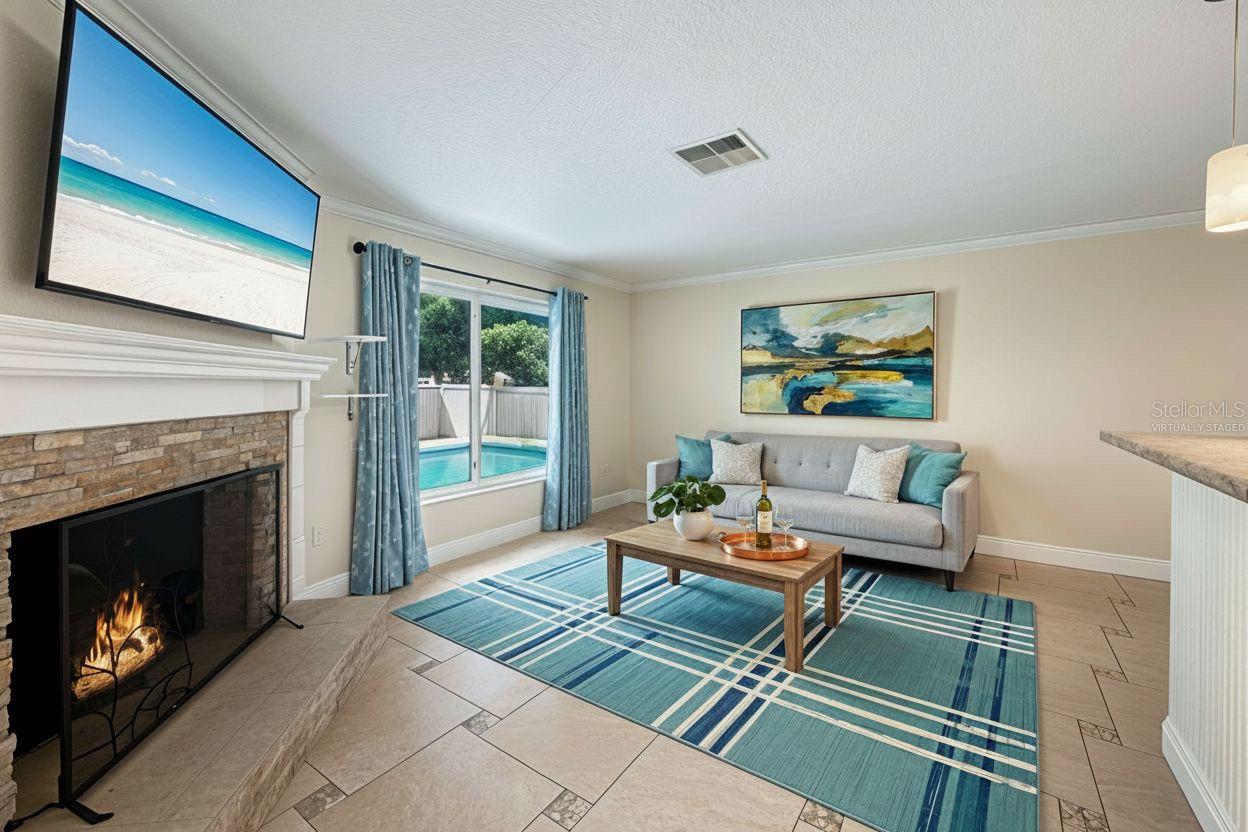 Family Room - Virtually Staged