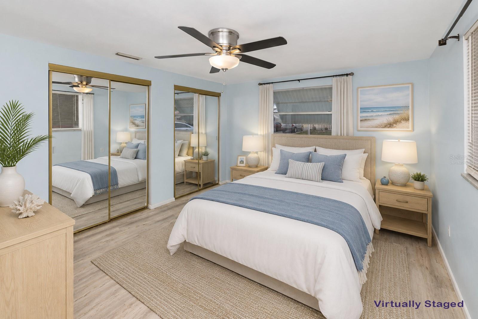 Primary Bedroom/ Virtually Staged