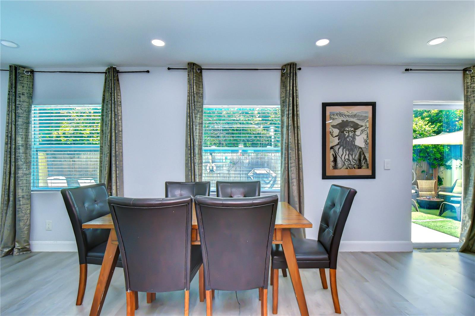 dining room is just off from the kitchen