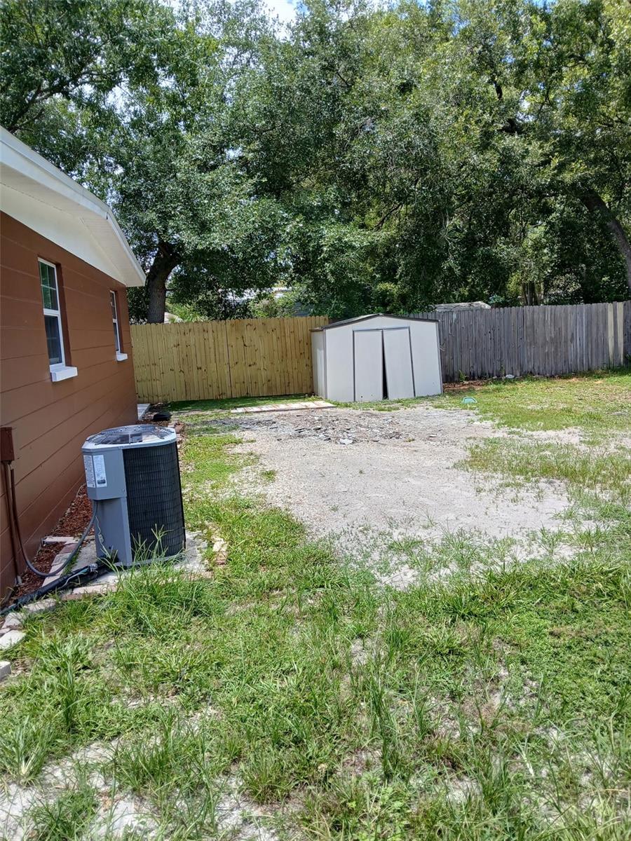Shed in back yard