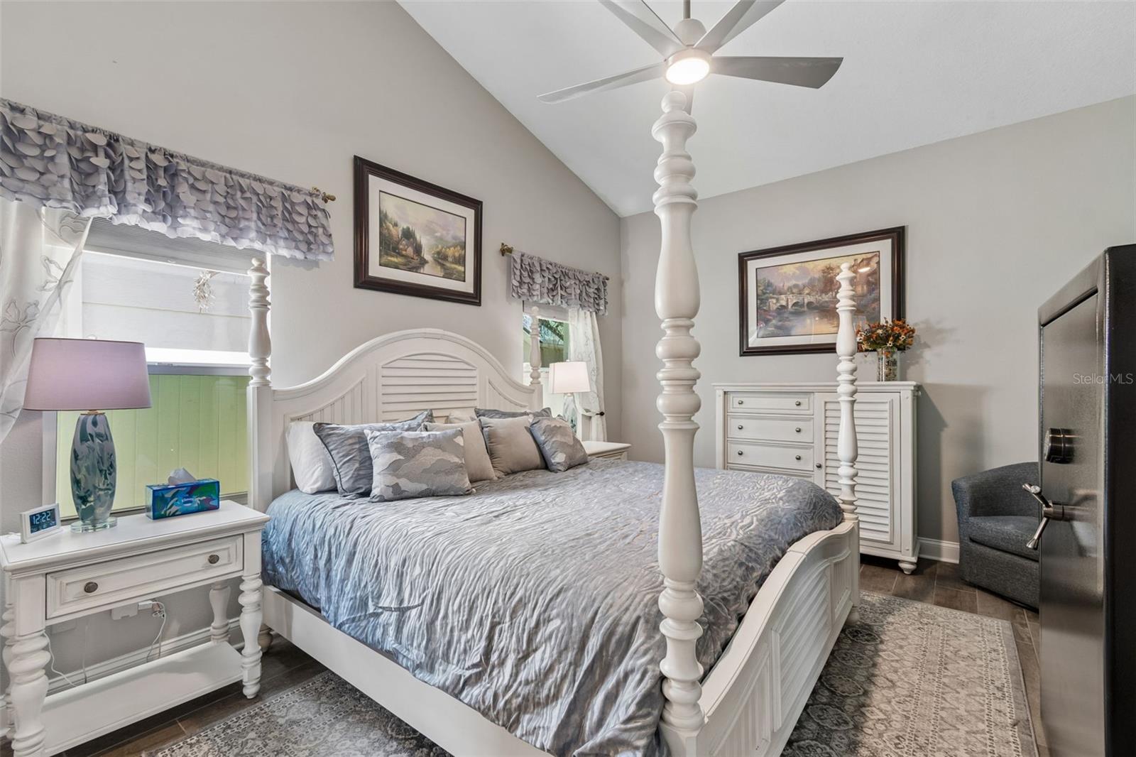 Primary bedroom with updated en suite bathroom!