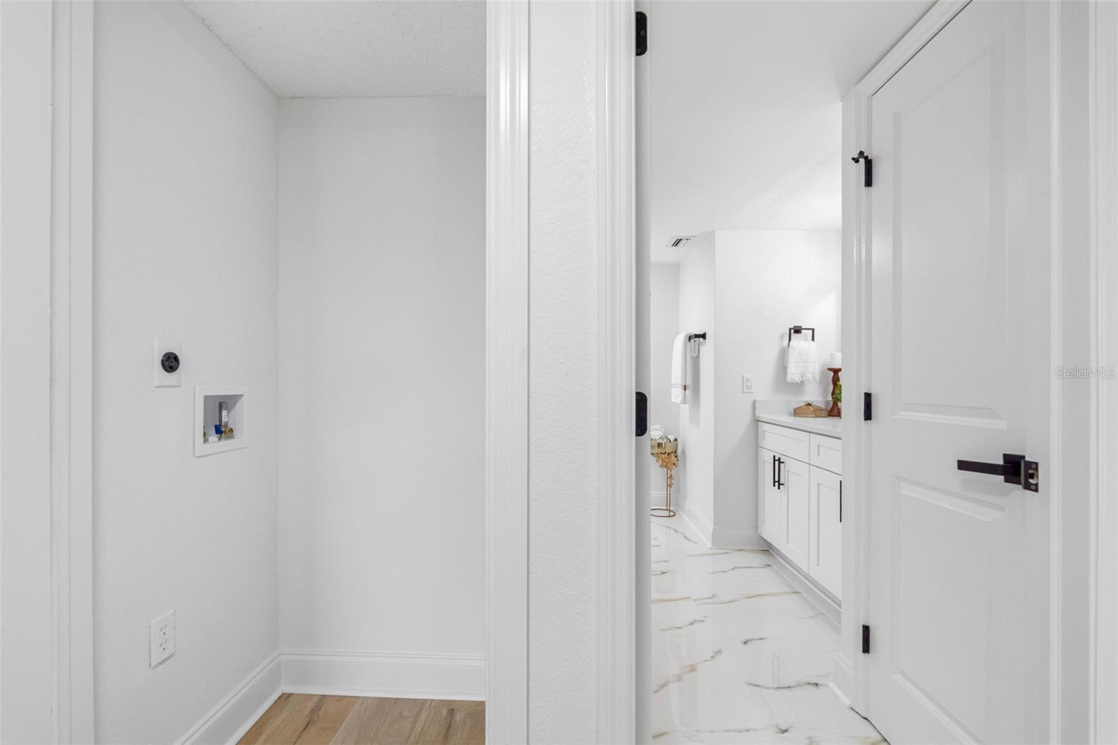 Laundry Closet on left