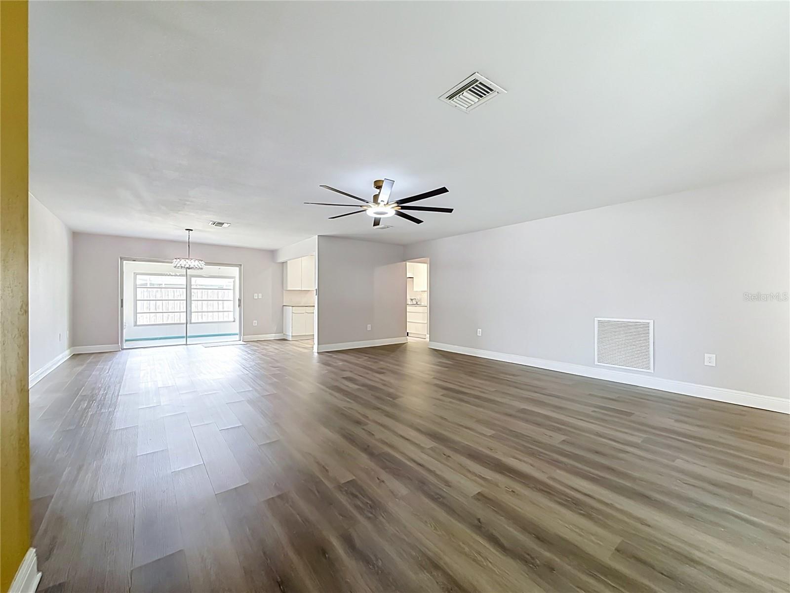 Living Room - Dining Room - Kitchen