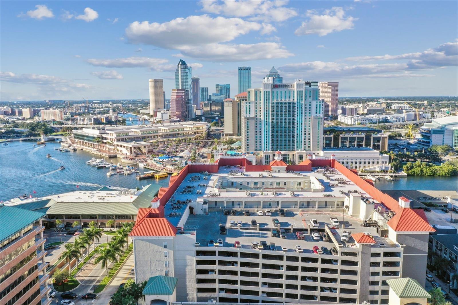 Ariel View of Harbour Island & Downtown Tampa