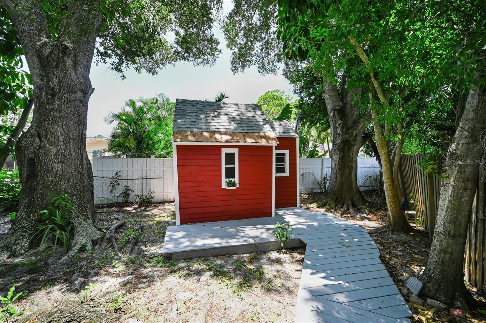 Little Red Storage Shed  or Workshop tucked away in the backyard!