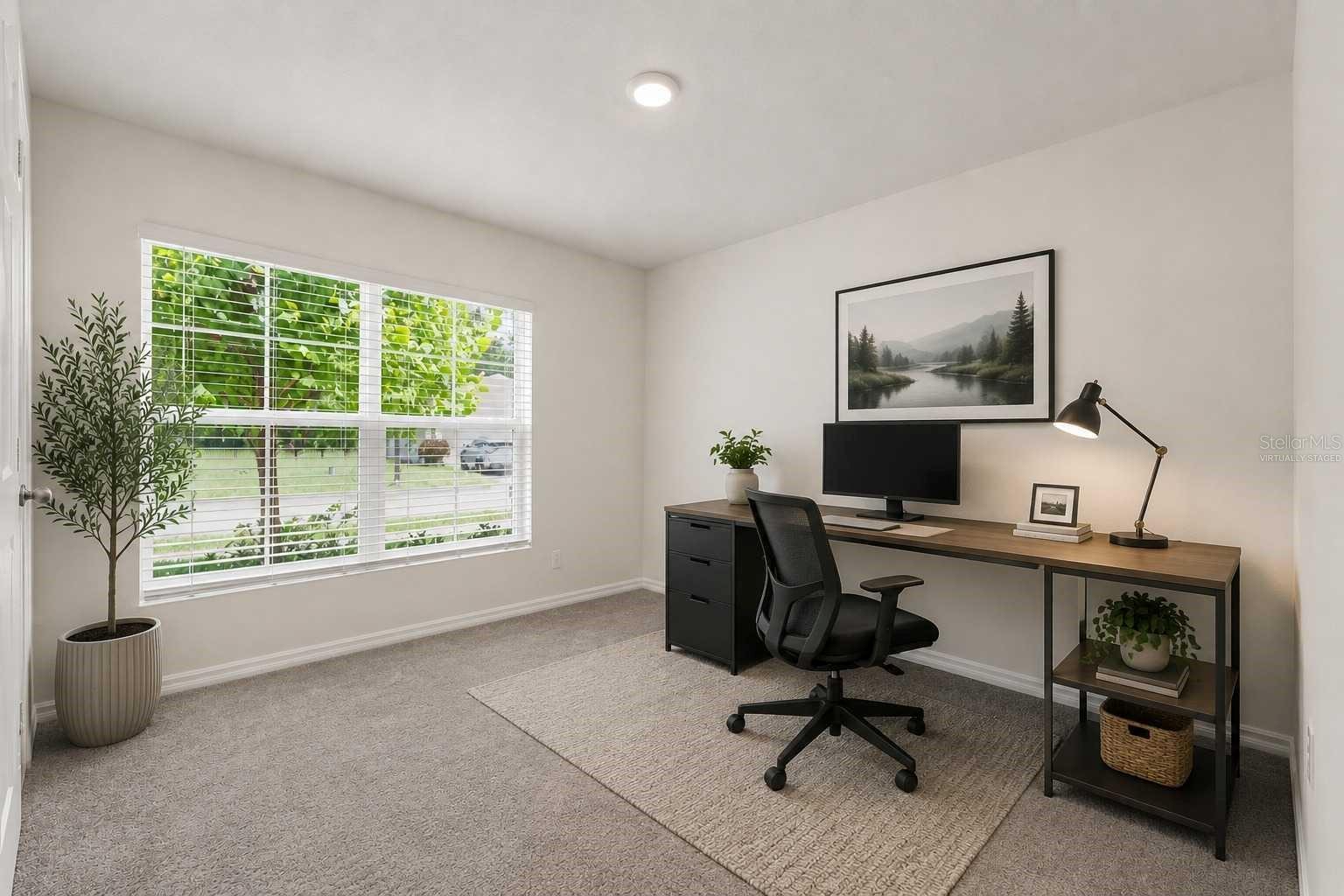 Fr bed/office Virtually staged