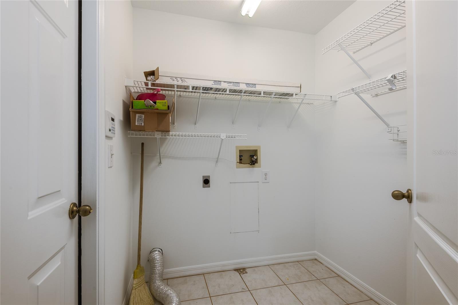 Large laundry room.
