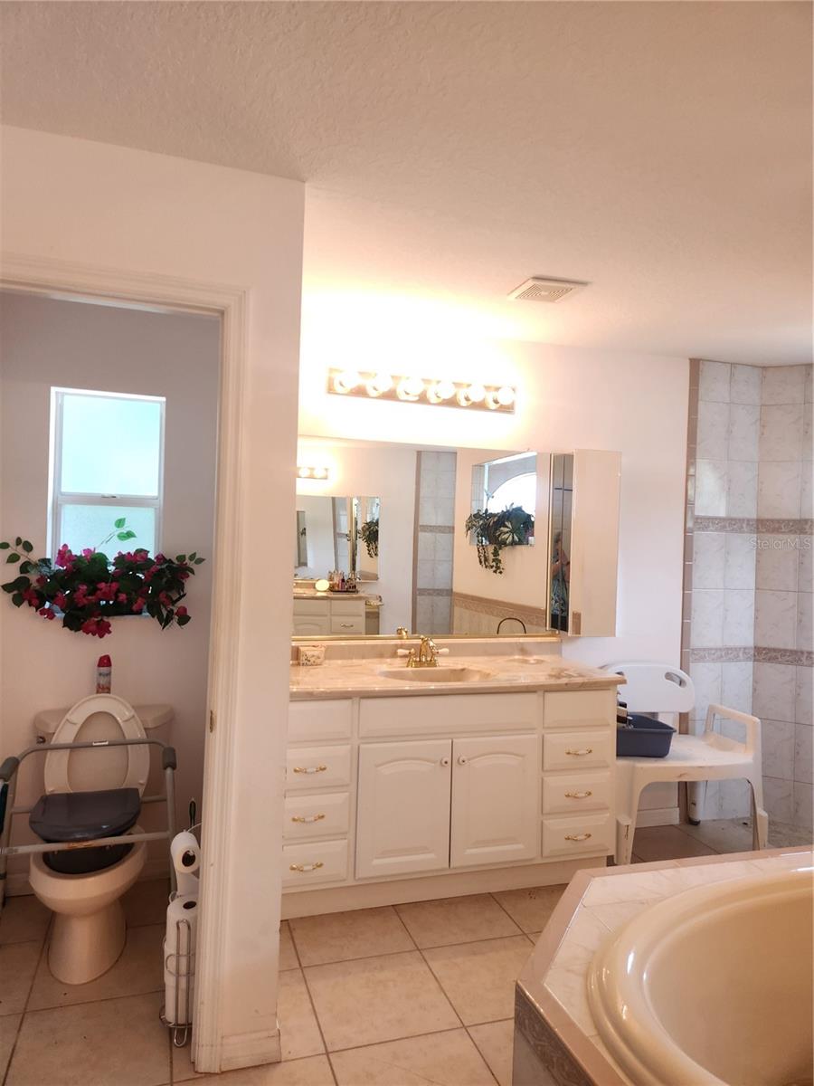 left side vanity