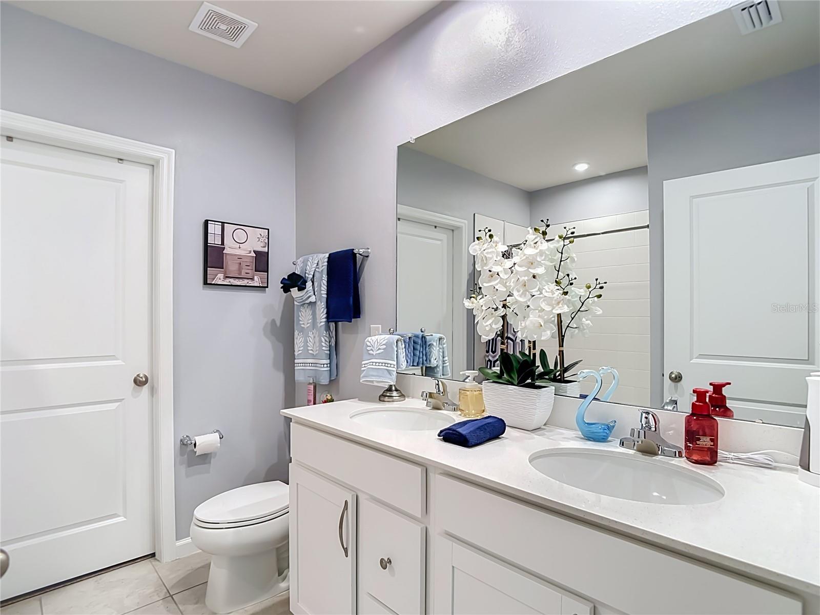 Primary Bathroom, Dual Sinks on First Floor w/Walk-In Closet