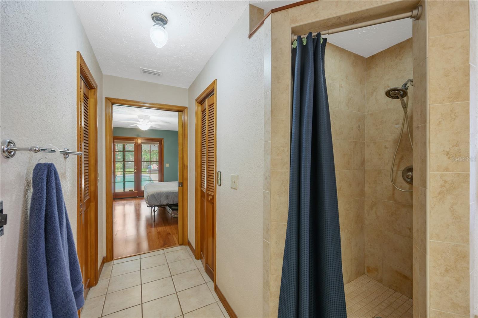 Owner's walk-in shower