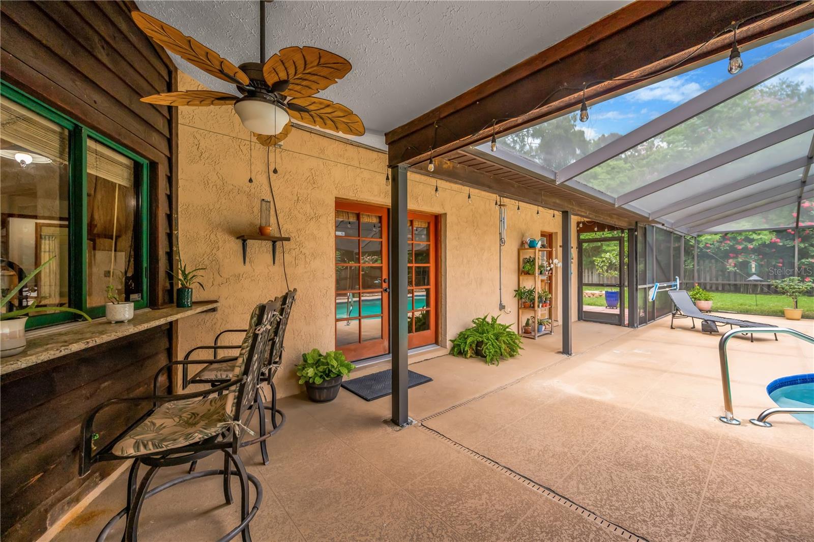 Order up your favorite snacks from the pass-through window and bar into the kitchen.