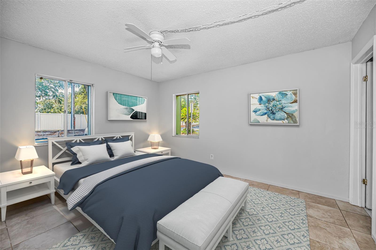 Virtually Staged Primary Bedroom