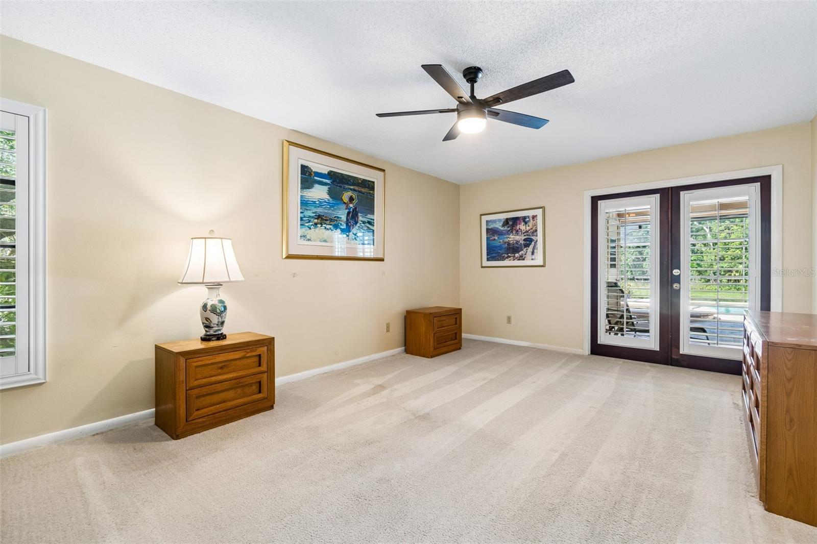 Master Bedroom - French Doors to Pool Lanai