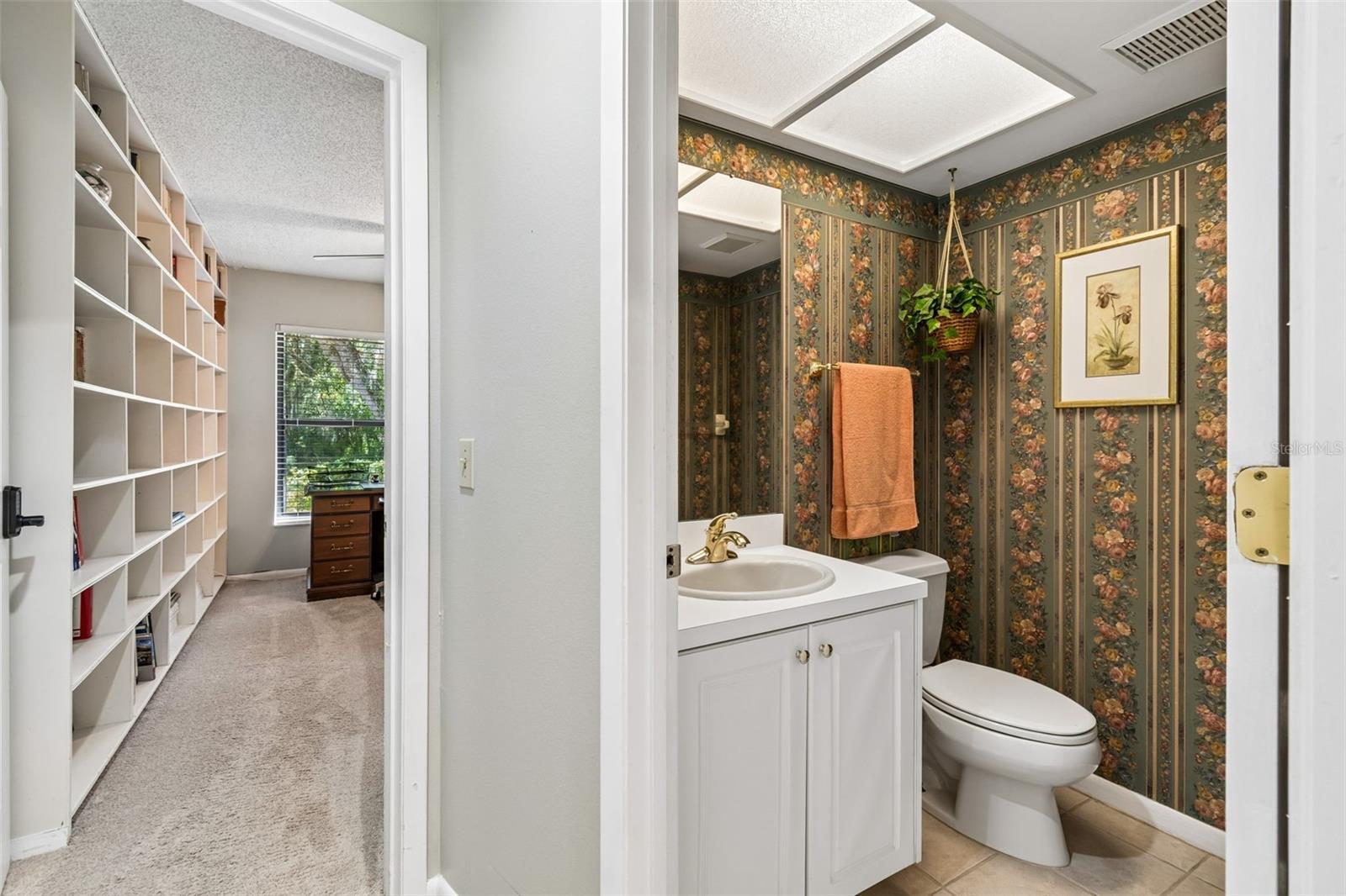 Office with half bath