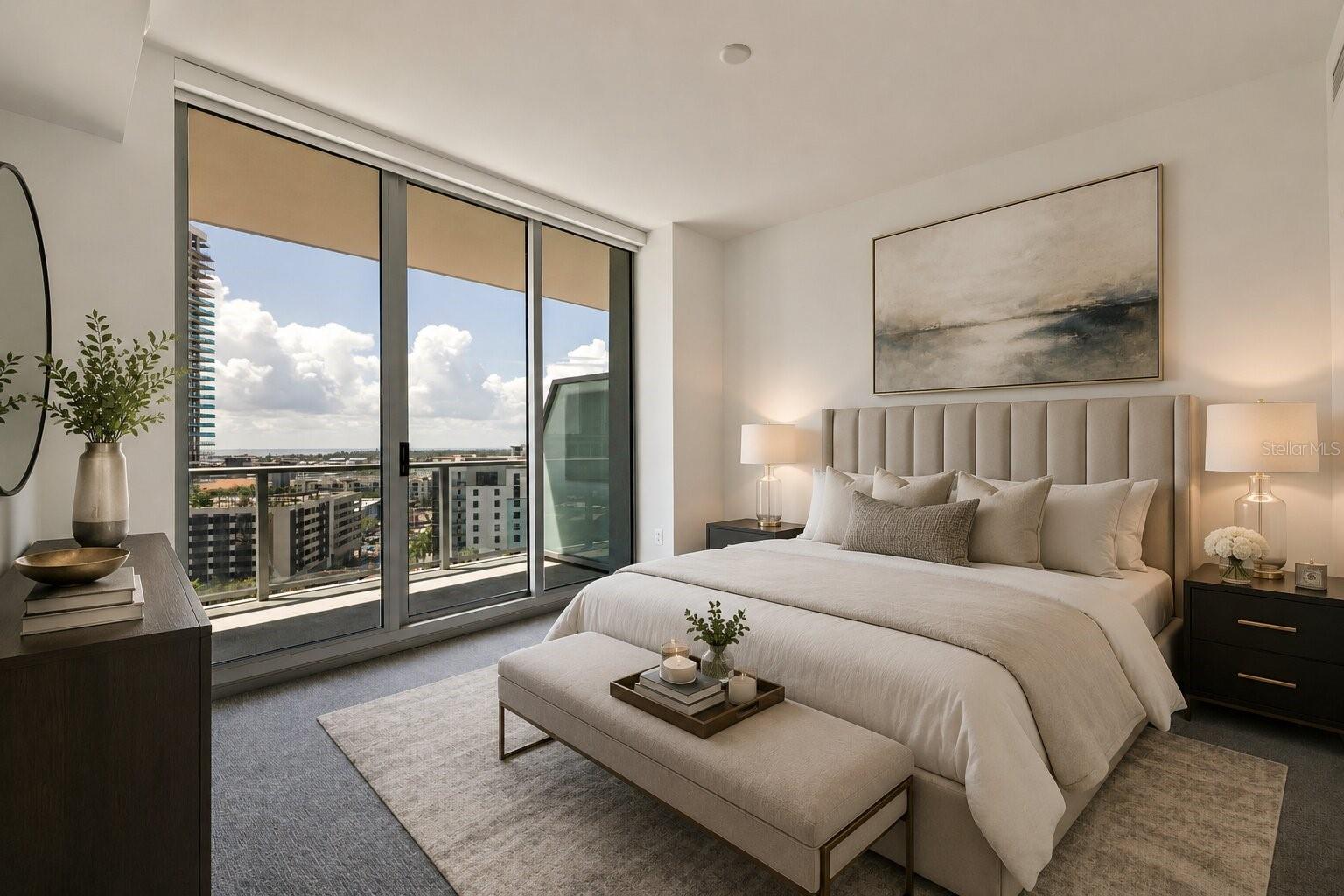 Virtual Staged Primary Suite, TV Included