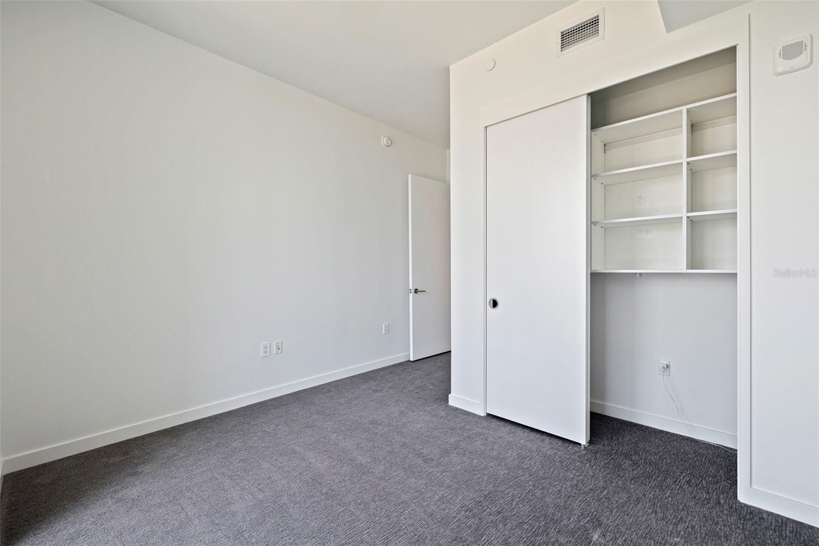 California Closet with Installed Outlet