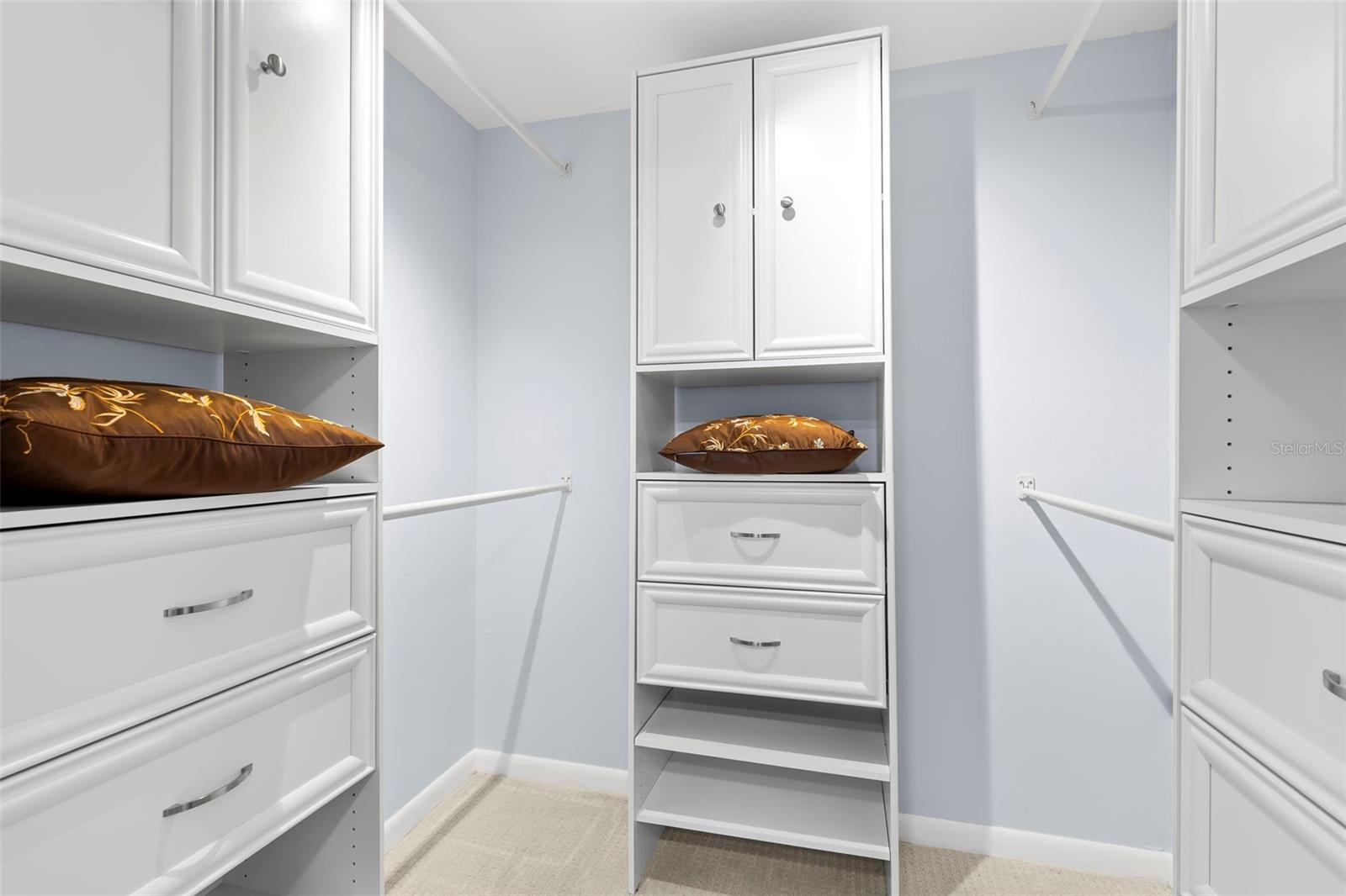 Walk-in closet with built-ins