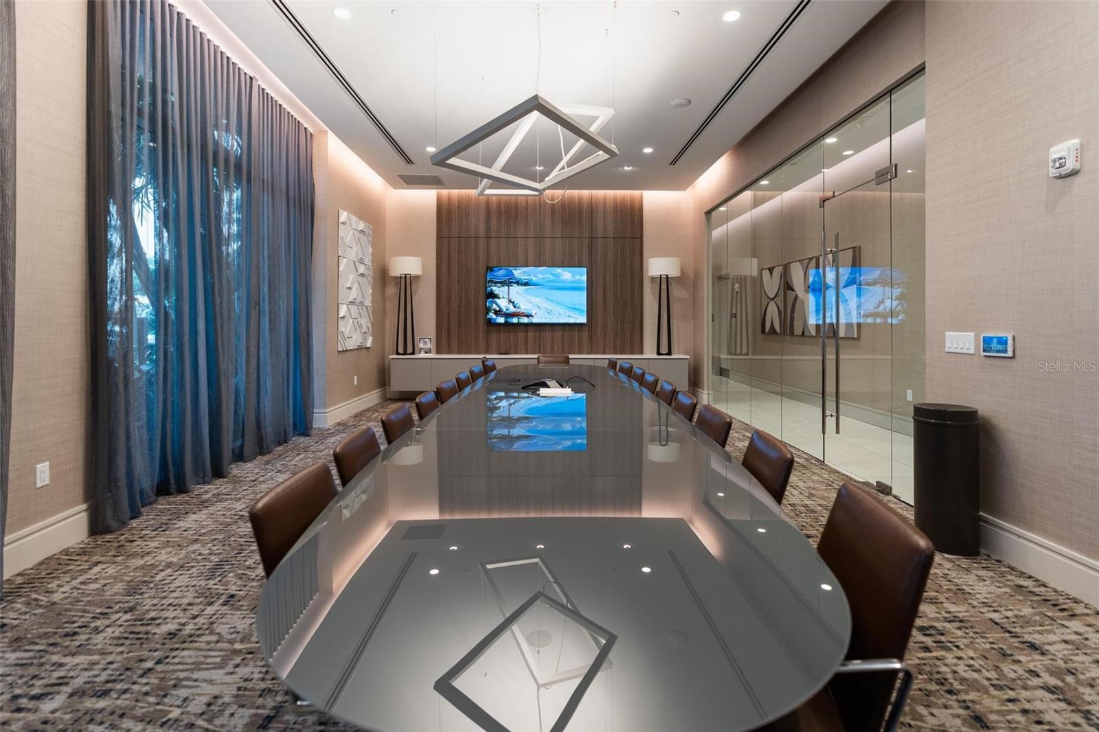 Conference room for residents complimentary use for board meetings