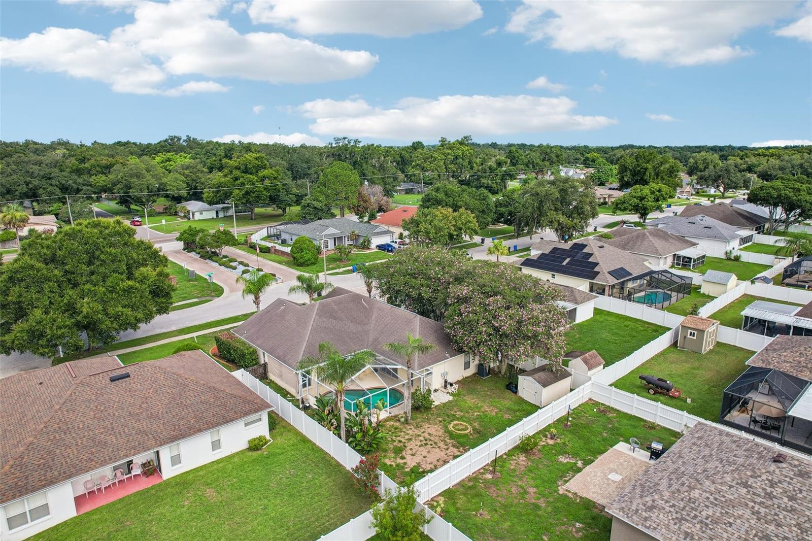 AERIAL OF THE BACK YARD