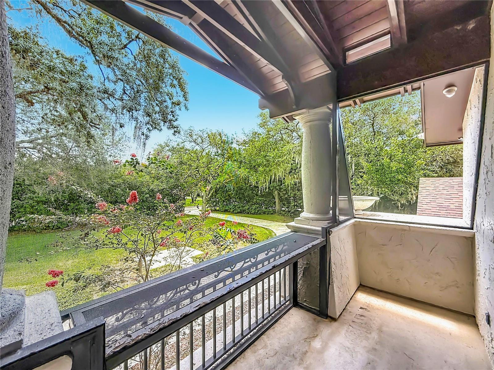 Private Screened Balcony off Bedroom 5