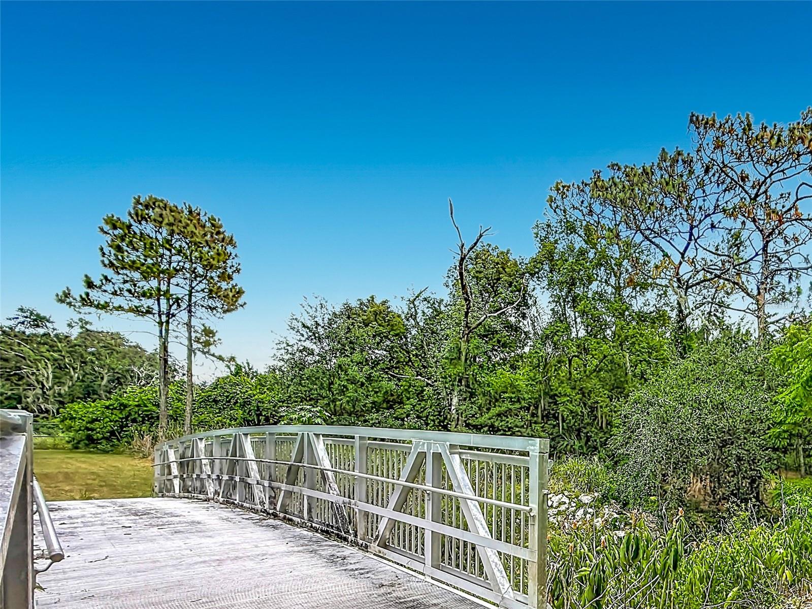Bridge to Private Secondary Green Space