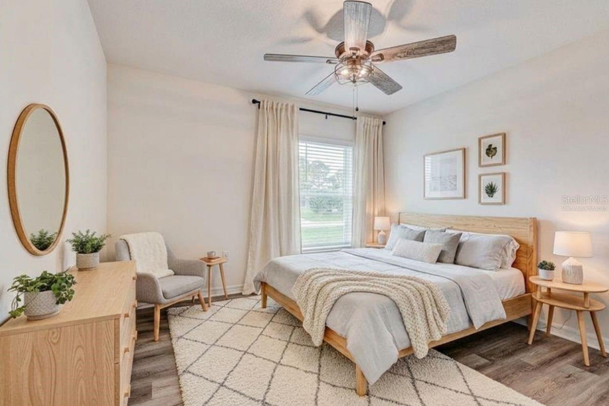 2nd front bedroom - virtually staged