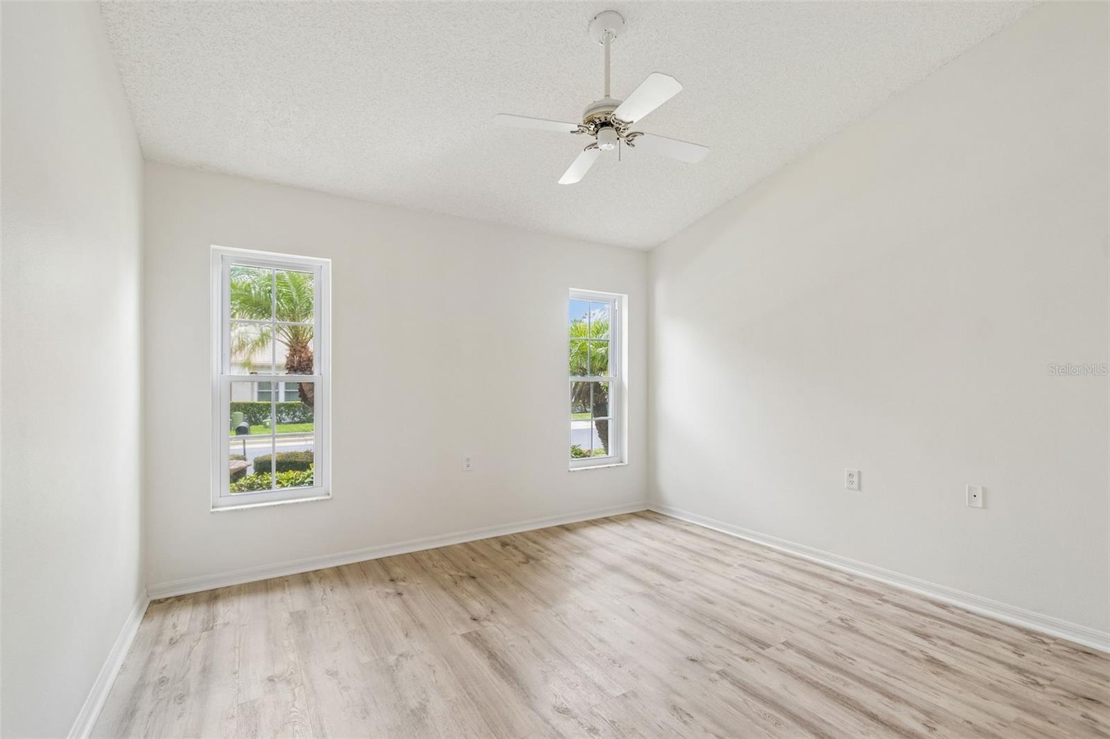Bedroom 2 w/ vaulted ceiling