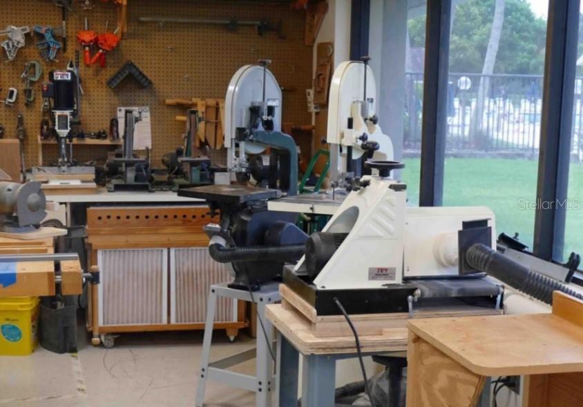 Community wood working shop for residents