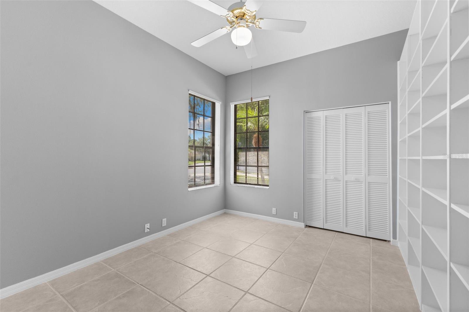 Flexible third bedroom easily serves as a home office, hobby room, or guest suite.