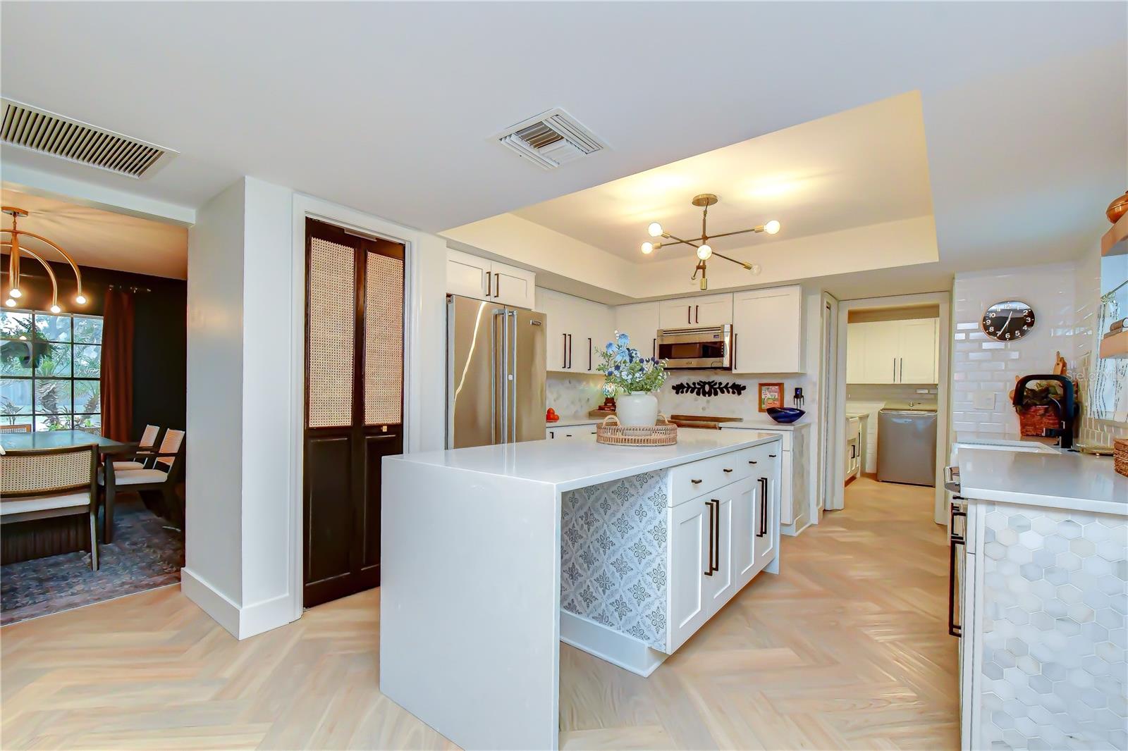 Spectacular chef's kitchen at the heart of the home.
