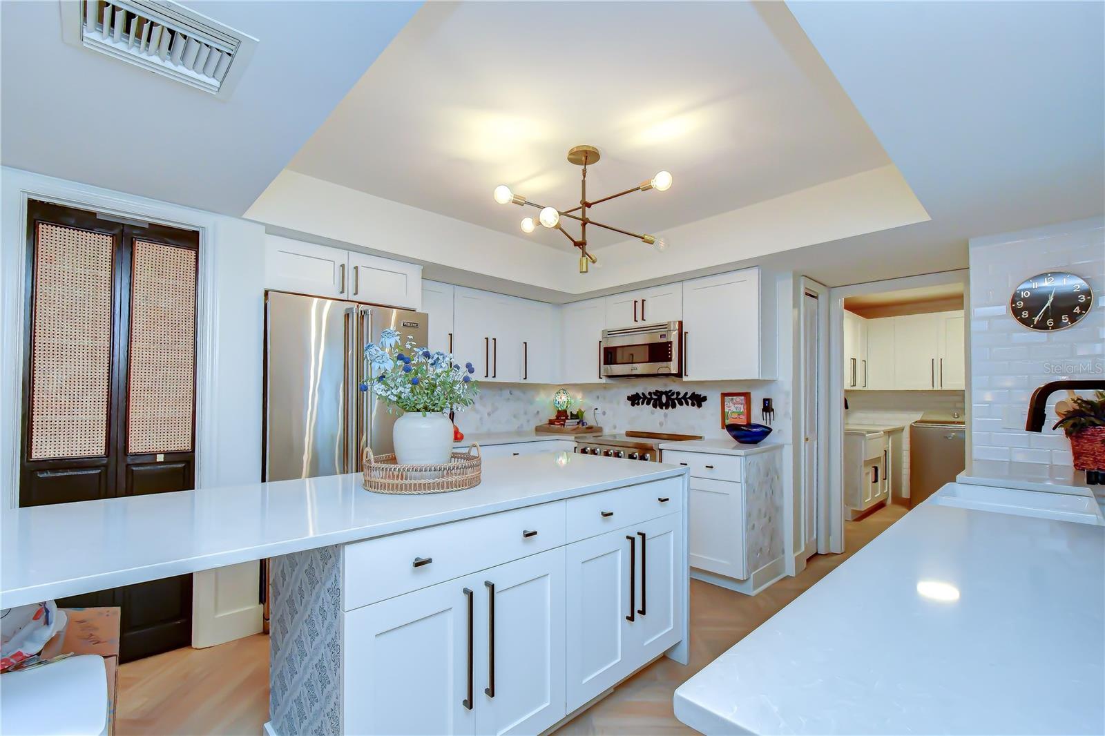 Abundant custom cabinetry for exceptional storage.