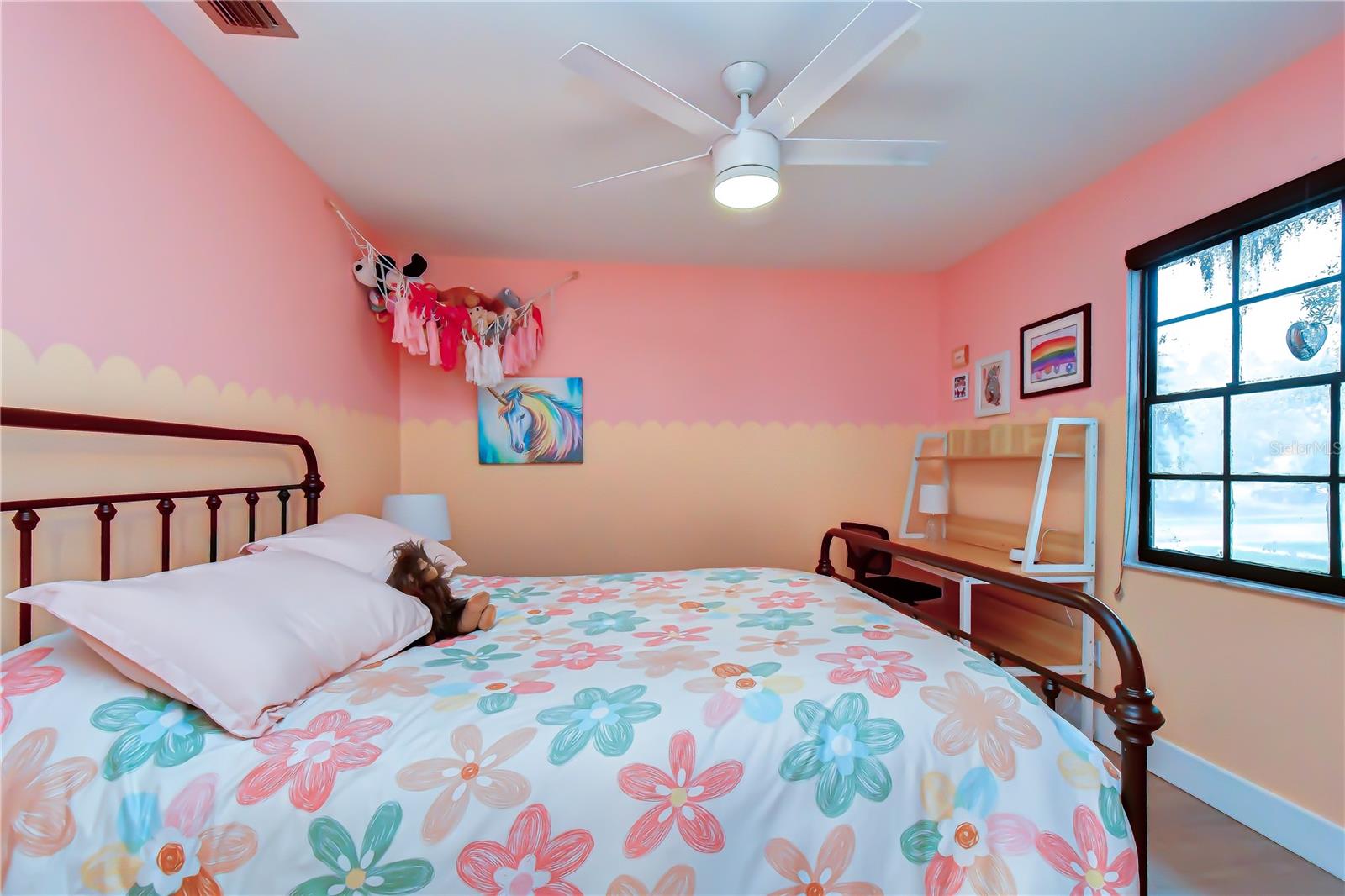 Spacious secondary bedroom.
