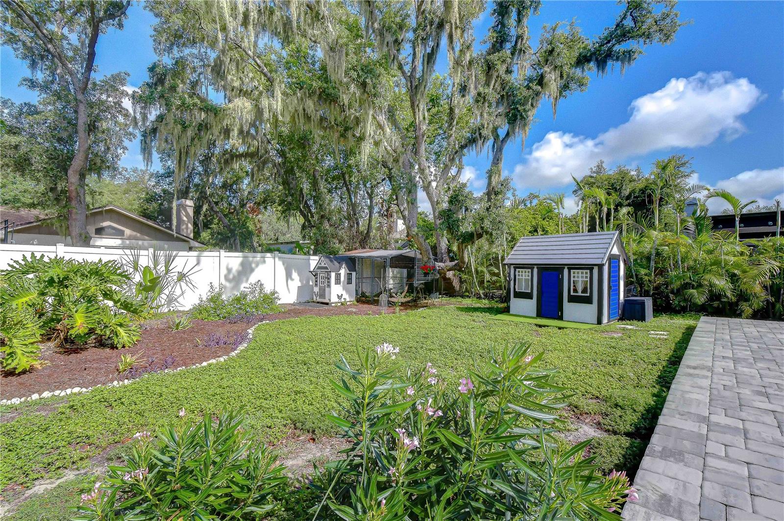 Private outdoor retreat with plenty of gathering space.