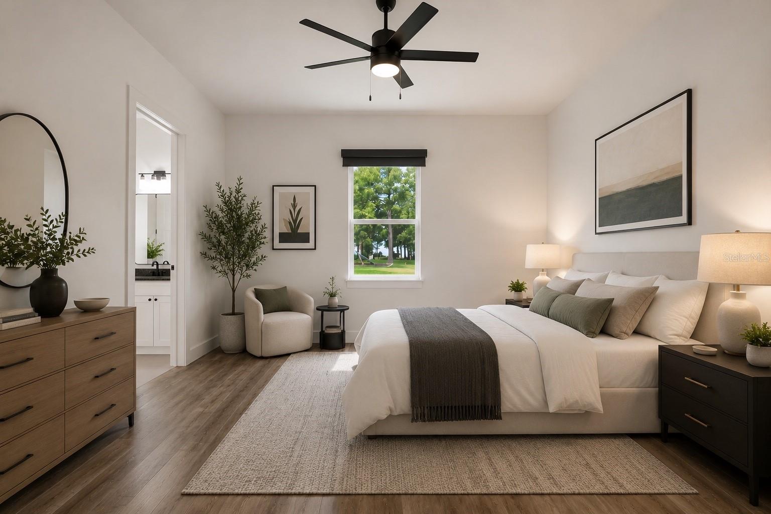 Virtual Staged Bedroom 2