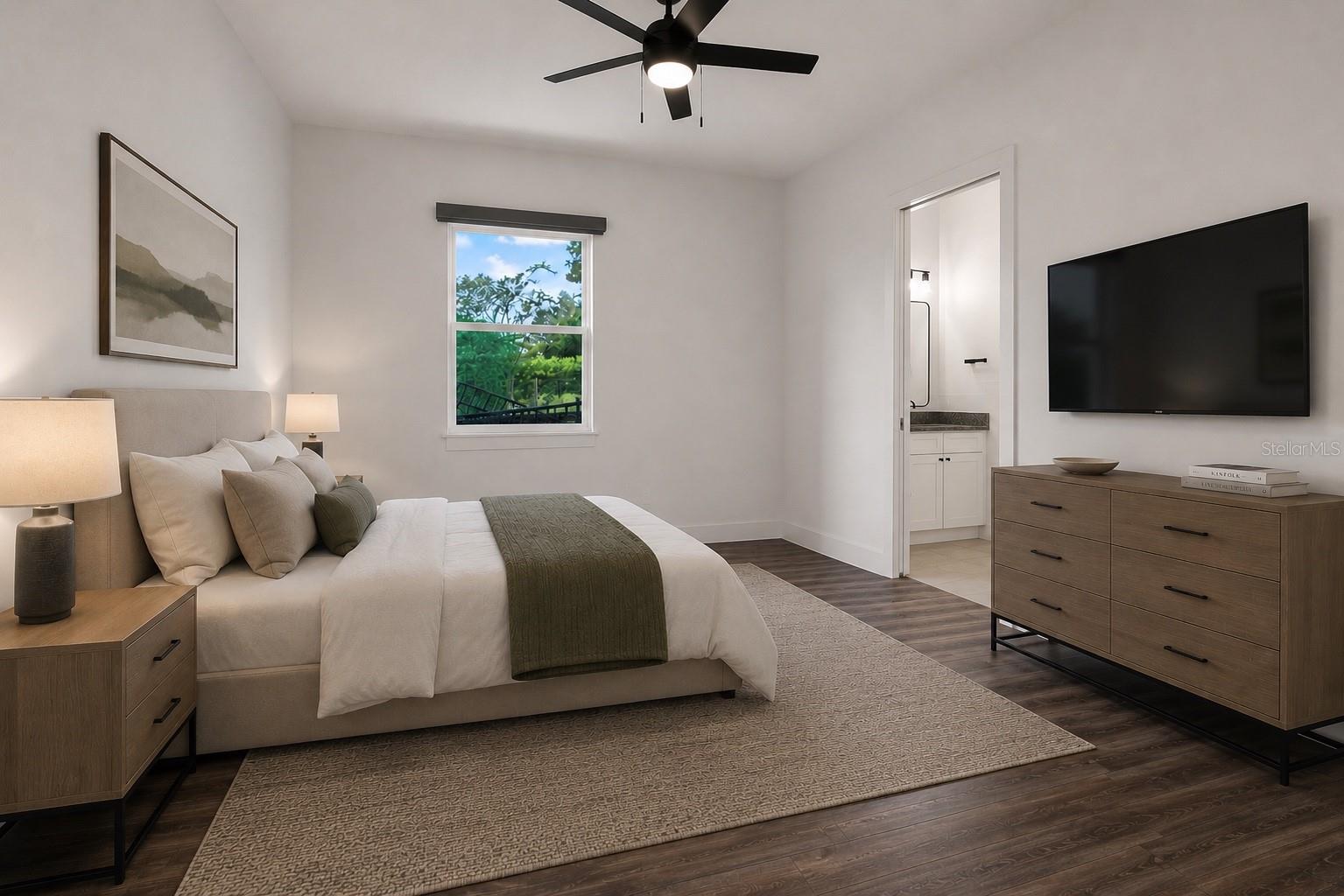 Virtual Staged Bedroom 3