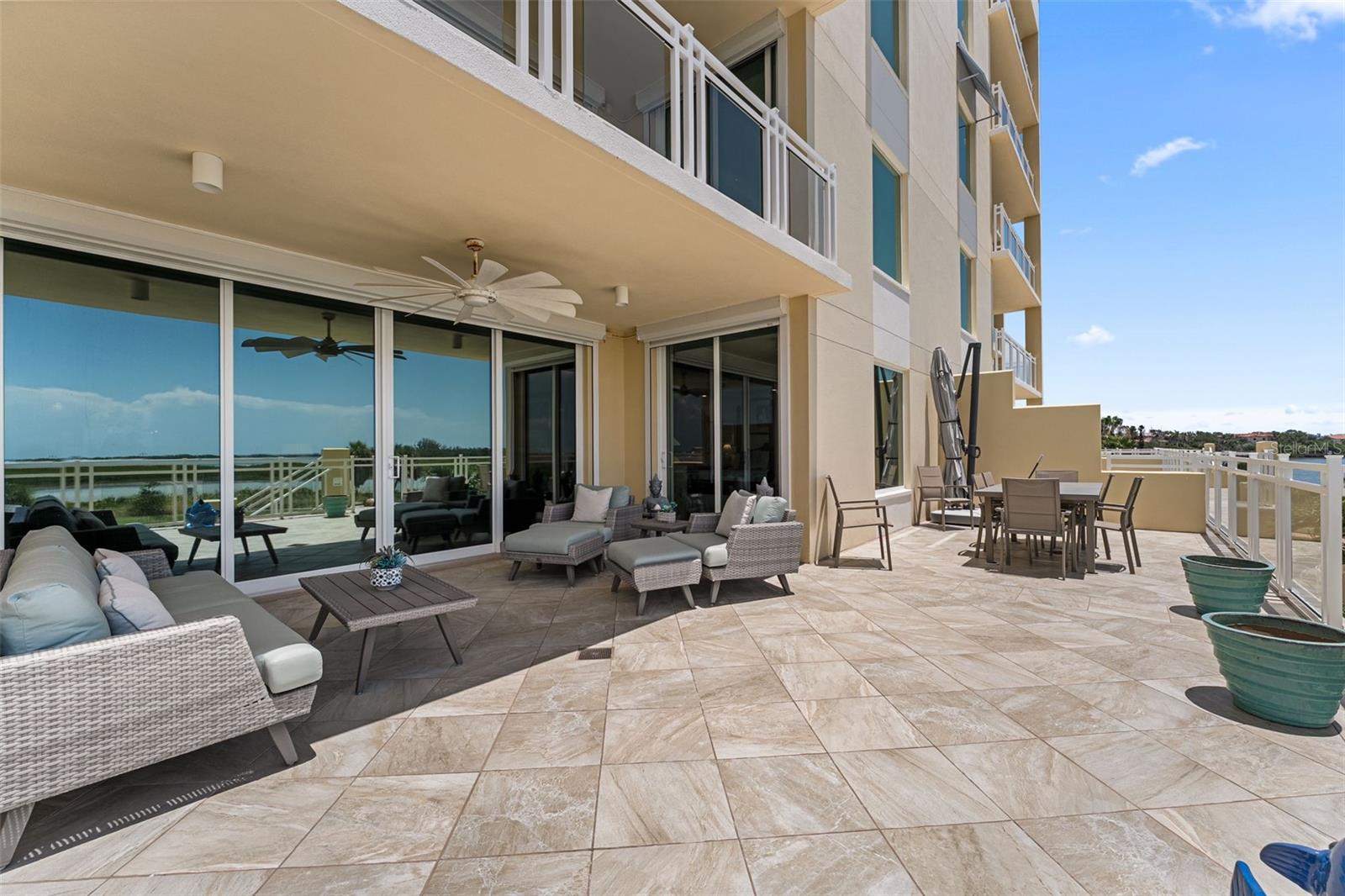 Private Gulf facing balcony