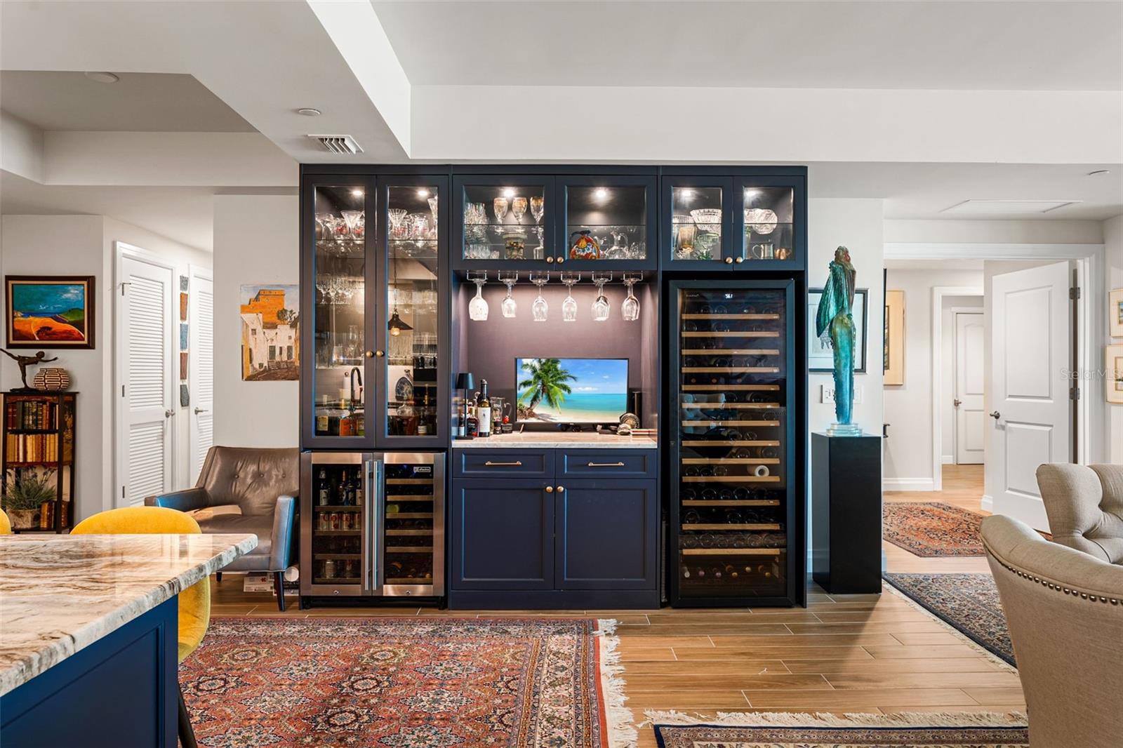 Custom wine bar