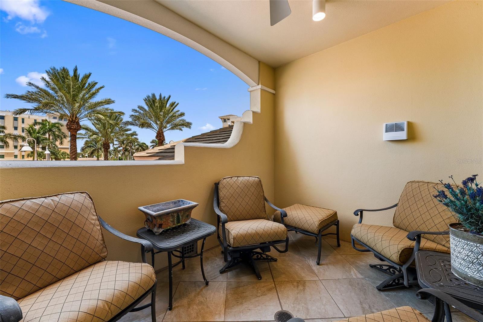 Back balcony between bedroom 1 & 2