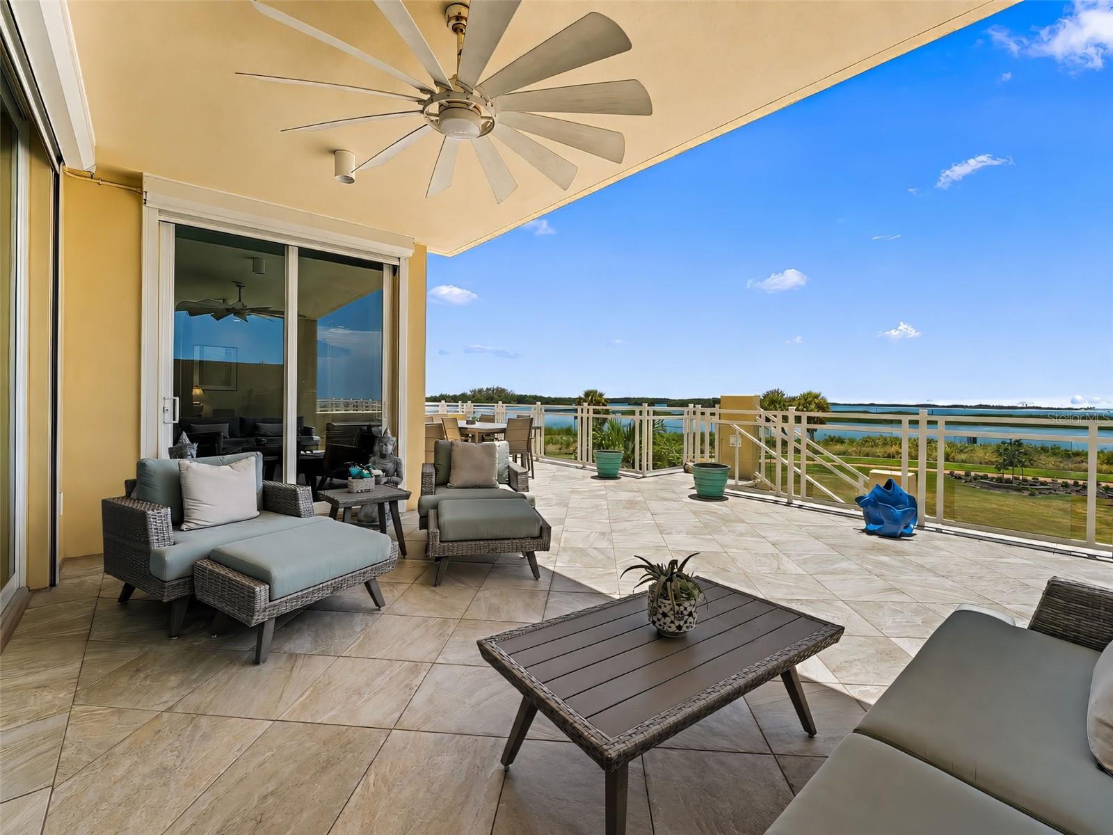 Private Gulf front balcony and stairs