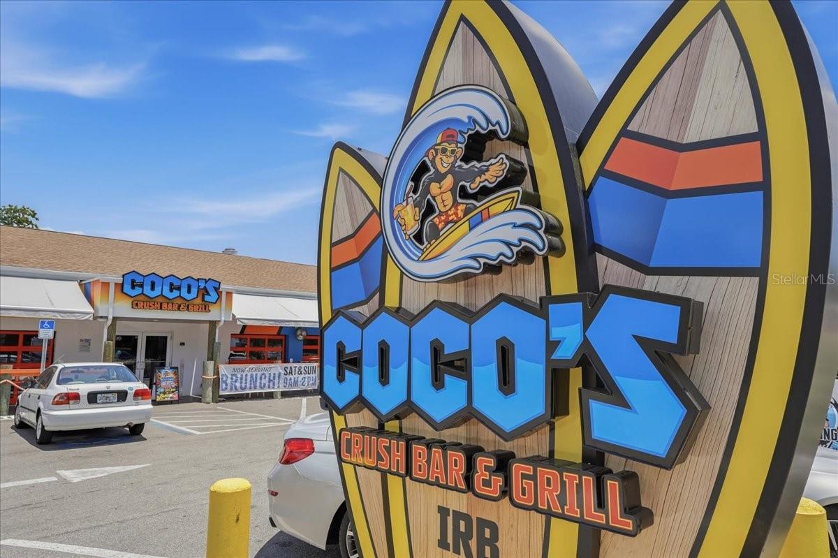 Less than a mile to Coco's Crush Bar & Grill
