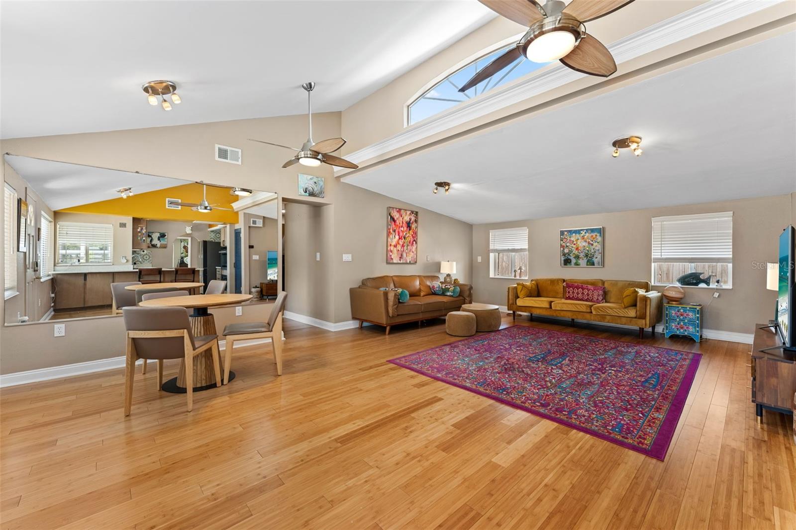 Entryway into dining/living room
