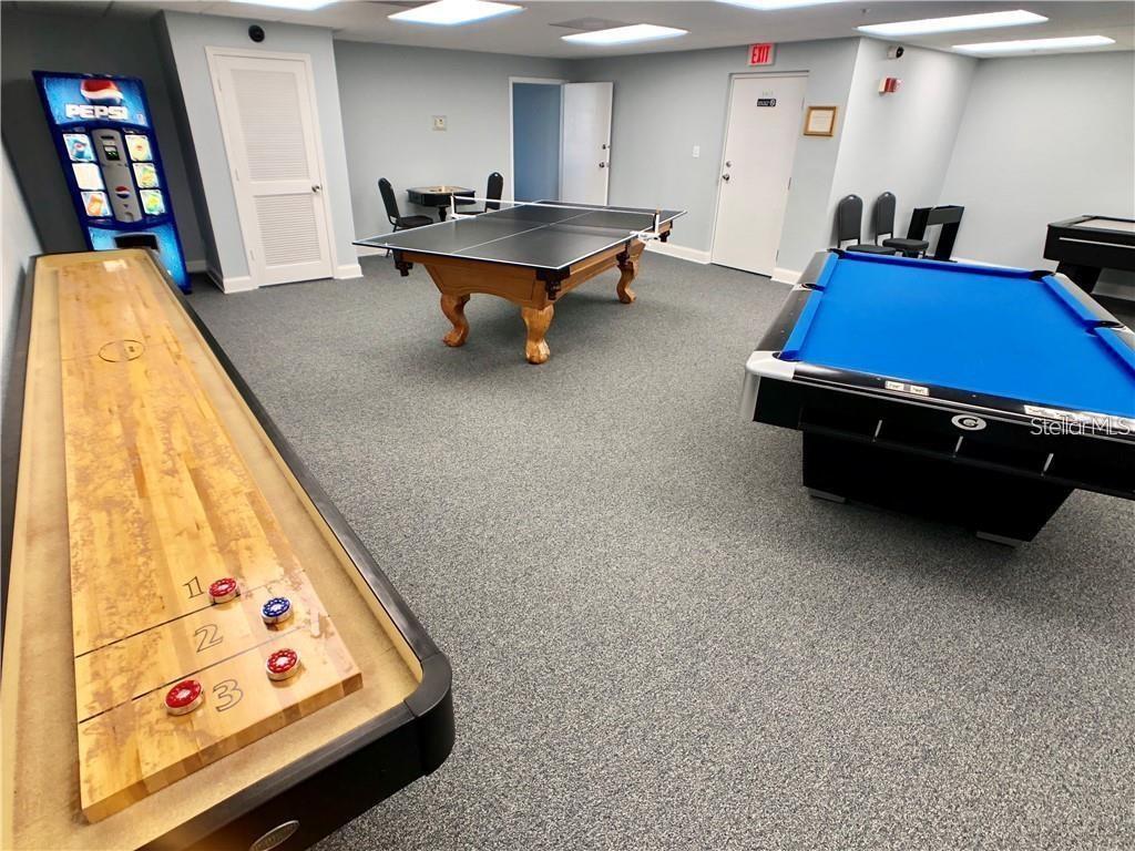 The game room is a great spot to test your skill.  Come on down and challenge your neighbors.